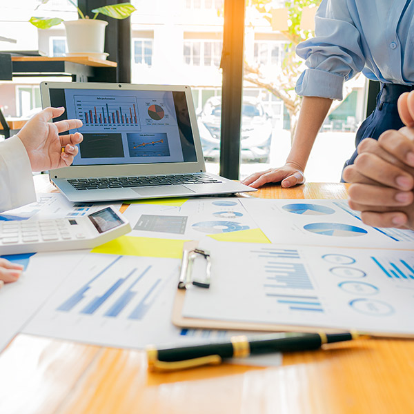 tax discussing in office